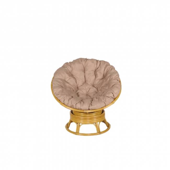 Кресло -качалка вращающееся Папасан Roker D100  медовый ,