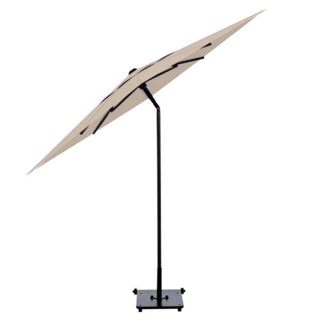 Зонт пляжный профессиональный 2х2 м Kiwi Clips бежевый 2000х2000 мм