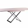 Стол-трансформер Левмар Cross D31/S79 выбеленный дуб/ опоры нерж.сталь