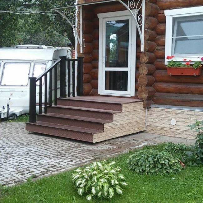 Подступенок универсальный для ступеней DECKRON, DARVOLEX, ECODECK, 147*13*4000 мм, коричневый