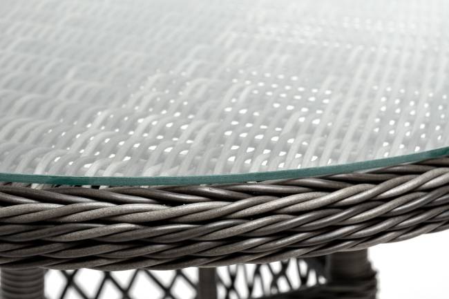 "Эспрессо - 80 R" обеденная группа плетеная, цвет графит