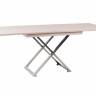 Стол-трансформер Левмар Cross D68/S79 дуб шамони светлый/ опоры нерж.ст.