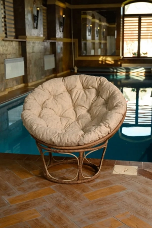 Кресло из искусственного ротанга Papasan Бамбук