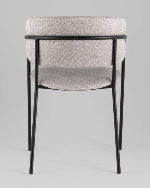 Кресло Нэлли New буклированный велюр серый