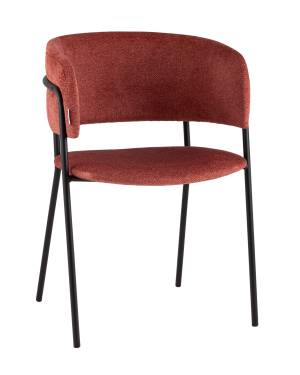 Кресло Нэлли New буклированный велюр терракотовый