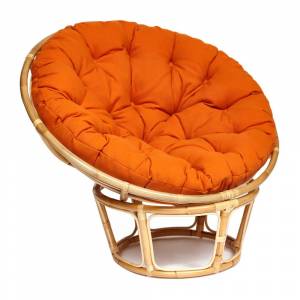Кресло PAPASAN ECO/ПАПАСАН ЭКО P115-1/SP STD /c подушкой, ремешками/ диаметр подушки 122 см, 115x101x92 см, Natural (натуральный), ткань Оранжевый, С 23 Natural (натуральный) Кресло PAPASAN ECO/ПАПАСАН ЭКО P115-1/SP STD /c подушкой, ремешками/ диаметр подушки 122 см, 115x101x92 см, Natural (натуральный), ткань Оранжевый, С 23 Natural (натуральный)