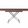 Стол-трансформер Левмар Cross D69/S79 дуб шамони темный/ опоры нерж.ст.