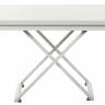 Стол-трансформер Левмар Cross D78/S64 белый/ опоры белые