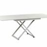 Стол-трансформер Левмар Cross D78/S64 белый/ опоры белые