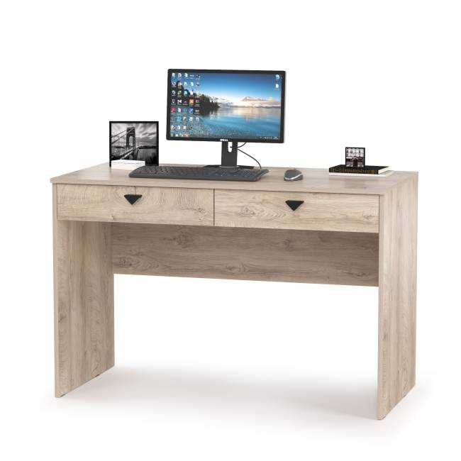 Два компьютерных стола Бостон с навесными шкафами и пеналом цвет дуб эндгрейн элегантный/фасады МДФ милк рикамо софт Два компьютерных стола Бостон с навесными шкафами и пеналом цвет дуб эндгрейн элегантный/фасады МДФ милк рикамо софт