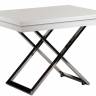 Стол-трансформер Левмар Cross G15/S79 белый глянец/ опоры нерж.сталь