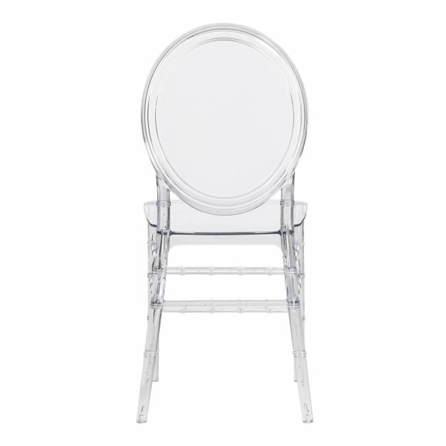 Стул MEDALION (mod. 921) пластик, 39 х 49 х 90,5 см, Transparent (Прозрачный)  (Комплект из 2 шт.) прозрачный пластик