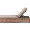 "Рим" шезлонг с подушкой, цвет коричневый "Рим" шезлонг с подушкой, цвет коричневый