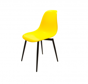 Стул Туссе чёрный /жёлтый