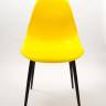 Стул Туссе чёрный /жёлтый