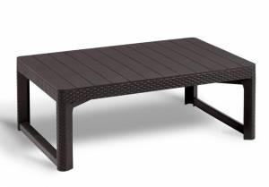 Lyon rattan table Brown