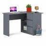 Угловой компьютерный стол Мори МС-16 правый цвет графит Угловой компьютерный стол Мори МС-16 правый цвет графит