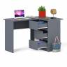 Угловой компьютерный стол Мори МС-16 правый цвет графит Угловой компьютерный стол Мори МС-16 правый цвет графит
