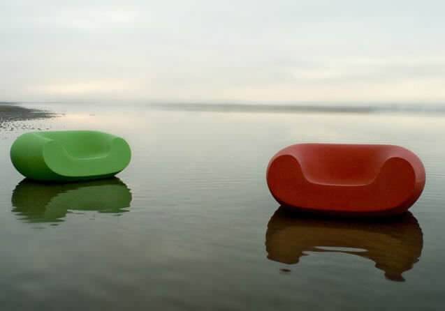 Кресло пластиковое Chubby Standard тортора 1300х1200х560 мм Кресло пластиковое Chubby Standard тортора 1300х1200х560 мм