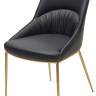 Стул ABRIOLA Black Ti-25, PU / бронзовый, ®DISAUR