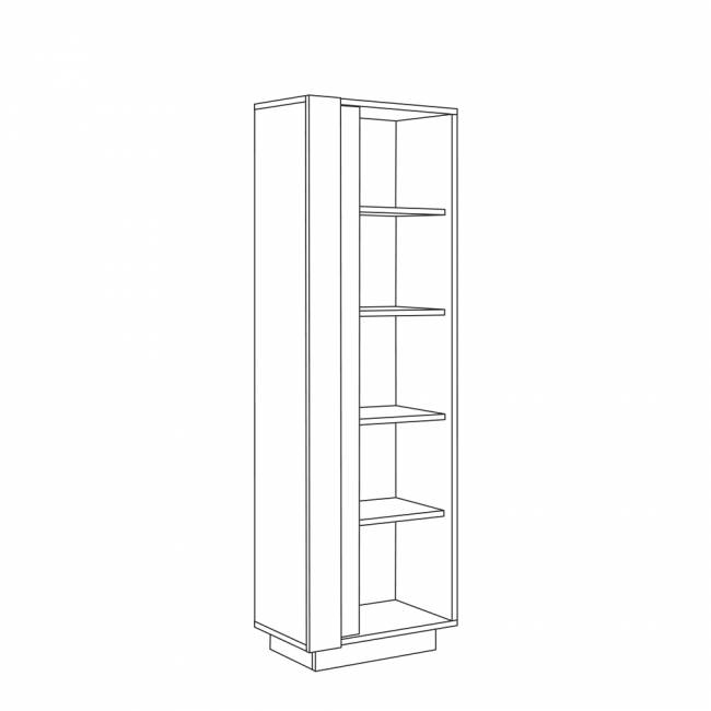 Шкаф комбинированный Арчи 10.05, цвет дуб крафт золотой/камень тёмный, универсальный