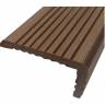 Уголок ДПК для террасной доски DARVOLEX, ECODECK, DECKRON (брашинг), 4000 мм, коричневый
