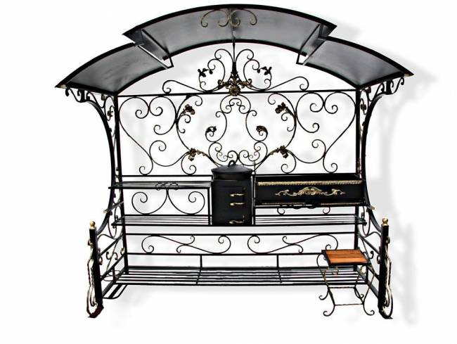 Беседка с мангалом "Россия" Беседка с мангалом "Россия"