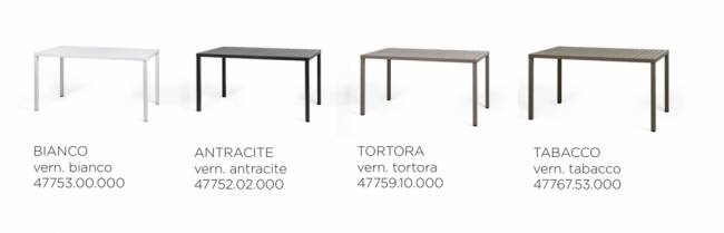 Стол пластиковый обеденный Cube 140x80 тортора 1400х800х755 мм