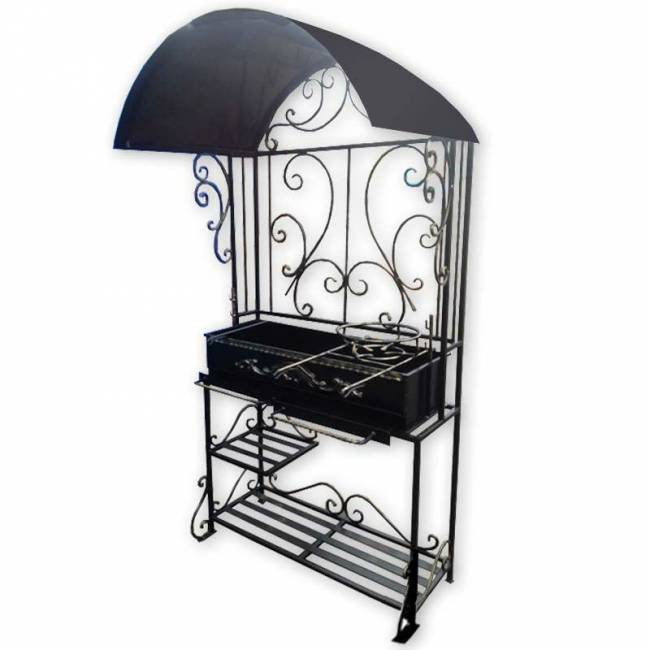 Мангал для дачи кованный "Барокко" Премиум