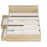 Кровать с ящиками Стандарт 1400 цвет дуб сонома
