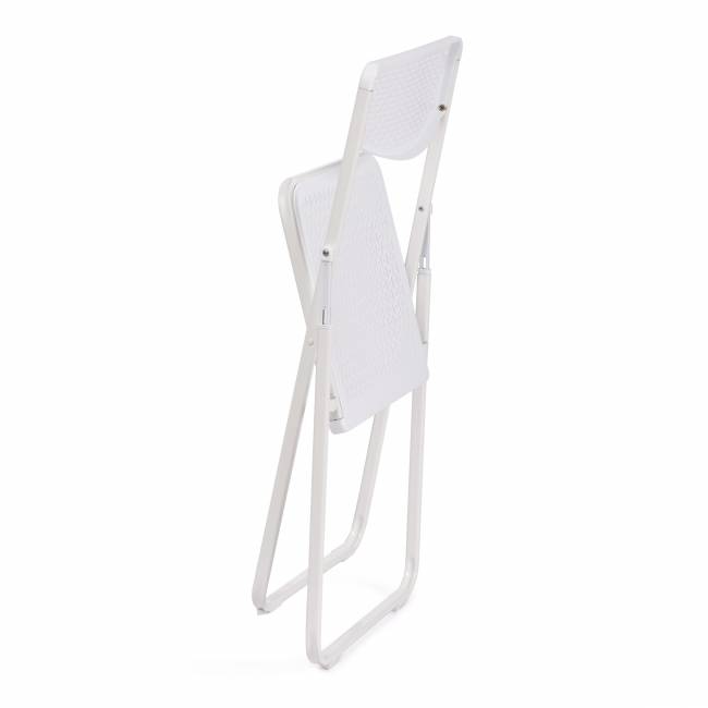 Стул складной FOLDER (mod. 3016) / 1 шт. в упаковке каркас: металл, сиденье/спинка: пластик, 48,5 х 48 х 82,5 см, white (белый) белый каркас: металл, сиденье/спинка: пластик
