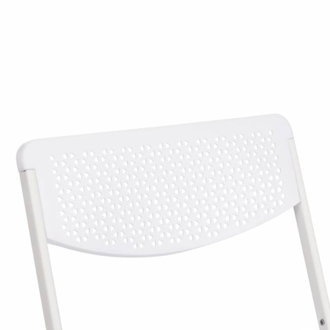 Стул складной FOLDER (mod. 3016) / 1 шт. в упаковке каркас: металл, сиденье/спинка: пластик, 48,5 х 48 х 82,5 см, white (белый) белый каркас: металл, сиденье/спинка: пластик