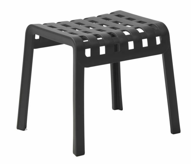 Табурет пластиковый Poggio антрацит 490х415х440 мм