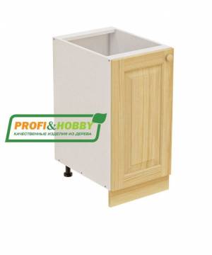 Тумба 400х530х720 + фасад сосна бесцветный лак