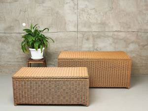 Набор из 2-х сундуков "KARL (140 и 120)", соломенный