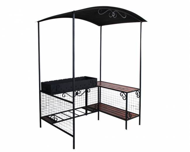 Мангал для дачи с крышей мм-26 Мангал для дачи с крышей мм-26