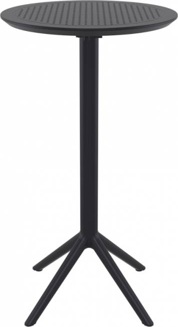 Стол пластиковый барный складной Sky Folding Bar Table 60 черный Ø600х1080 мм
