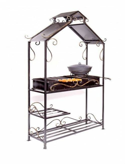 Мангал дачный с крышей "Имение" Мангал дачный с крышей "Имение"