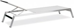 Шезлонг-лежак металлический Zen белый 2030х650х290 мм