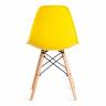 Стул CINDY (EAMES) (mod. 1801) / 1 шт. в упаковке дерево бук/металл/сиденье пластик, 45x51x82 см, Yellow (Желтый) желтый дерево бук/металл/сиденье пластик