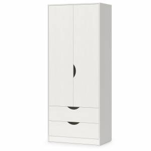 Шкаф для одежды Уна 13.327 цвет белый шкаф с двумя выдвижными ящиками