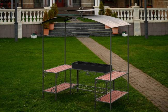 Мангал дачный с беседкой мм-27 Мангал дачный с беседкой мм-27