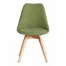 Стул TULIP SOFT (mod. 053V) / 1 шт. в упаковке дерево/пластик/ткань, 49,5 x 54,5 x 84 см, Зеленый (Green) LY1701-7 зеленый дерево/пластик/ткань