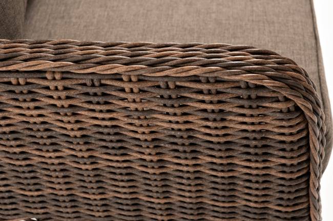 "Прованс" диван из искусственного ротанга трехместный, цвет коричневый