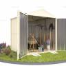 Хозблок SKOGGY секционный с двускатной крышей 2 х 2 м, слоновая кость Хозблок SKOGGY секционный с двускатной крышей 2 х 2 м, слоновая кость