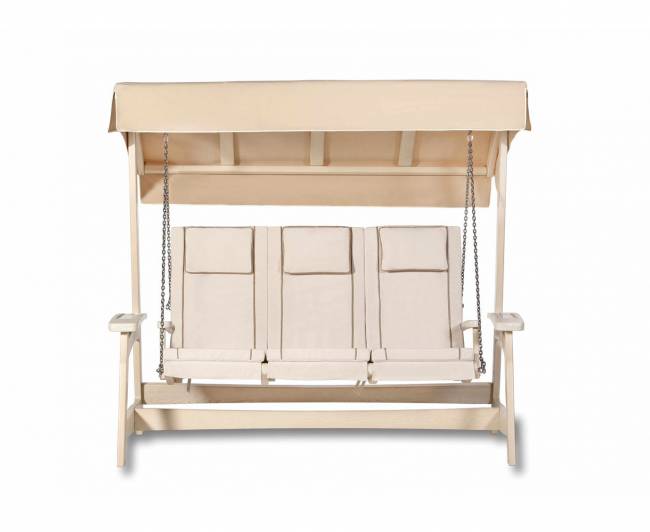 Качели с навесом "Аристократ" из массива лиственницы