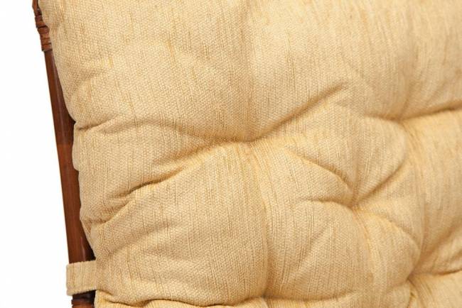 Кресло-качалка "ANDREA Relax Medium" /с подушкой/ 74х82х100 см, Pecan Washed (античн. орех), Ткань рубчик, цвет кремовый Pecan Washed (античн. орех)