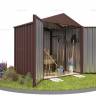 Хозблок SKOGGY секционный с двускатной крышей 2 х 2 м, шоколадный Хозблок SKOGGY секционный с двускатной крышей 2 х 2 м, шоколадный