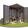 Хозблок SKOGGY секционный с двускатной крышей 2 х 2 м, шоколадный Хозблок SKOGGY секционный с двускатной крышей 2 х 2 м, шоколадный