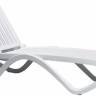 Шезлонг-лежак пластиковый Tropico белый 1700-1945х690х910 мм